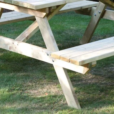 Rowlinson 1.5m Picnic Table 4 Rowlinson 1.5m Picnic Table - Image 2