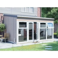 Conservatory Alternative Insulated House Extension - Addroom® Garden Room Brick Effect 5m X 3m