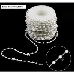 20m Vertical Blind Chain - Vertical Blind Accessories And 5 Blind Cord Connectors - Vertical Blind Bottom Chain For 89mm Slats, Superma, White 11 20m Vertical Blind Chain - Vertical Blind Accessories And 5 Blind Cord Connectors - Vertical Blind Bottom Chain For 89mm Slats, Superma, White -Outdoor Furniture Store 79953517 5