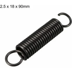 Extension Spring Tension Spring Extension Springs 2.5mm Wire Dia, 18mm OD, 90mm Free Length Spring Steel Small Double Hook -Outdoor Furniture Store 81255473 3