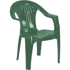 Simpa Solana Plastic Garden Chairs (Set Of 4) - GREEN -Outdoor Furniture Store 81946588 3