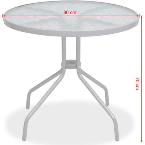 6 Piece Outdoor Dining Set Steel And Textilene Grey VidaXL 5 6 Piece Outdoor Dining Set Steel And Textilene Grey VidaXL - Image 3