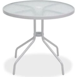 6 Piece Outdoor Dining Set Steel And Textilene Grey VidaXL 10 6 Piece Outdoor Dining Set Steel And Textilene Grey VidaXL -Outdoor Furniture Store 8260550 4