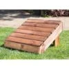 Footstool Self-Assembly - W47 X D48 X H29 - Redwood -Outdoor Furniture Store 82628536 1