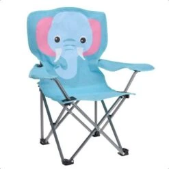 Kids Folding Deck Chair Elephant Animal Design Camping Outdoor Garden Summer