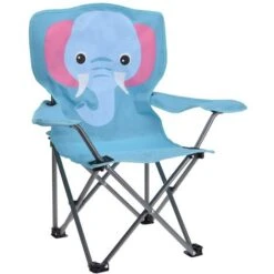 Kids Folding Deck Chair Elephant Animal Design Camping Outdoor Garden Summer -Outdoor Furniture Store 82736947 3