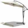 VOUNOT 3m Cantilever Garden Parasol, Banana Patio Umbrella With Crank Handle, Wind Protection Strap And Tilt, Beige 1 VOUNOT 3m Cantilever Garden Parasol, Banana Patio Umbrella With Crank Handle, Wind Protection Strap And Tilt, Beige -Outdoor Furniture Store 82892804 1