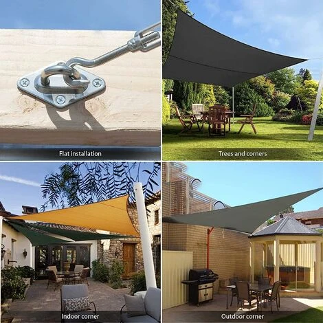 Shade Sail Hardware Kit - 304 Stainless Steel Sun Shade Installation Kit - 6 - For Installing Shade Sails 5 Shade Sail Hardware Kit - 304 Stainless Steel Sun Shade Installation Kit - 6 - For Installing Shade Sails - Image 3