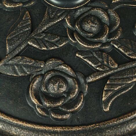 Floral Parasol Base Cast Iron Heavy Duty Umbrella Patio Garden Sunshade Holder 5 Floral Parasol Base Cast Iron Heavy Duty Umbrella Patio Garden Sunshade Holder - Image 3