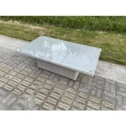 Fimous U Shape Lounge Rattan Garden Furniture Set Adjustable Rising Lifting Table Dining Set With Side Coffee Tea Table Stool 9 Fimous U Shape Lounge Rattan Garden Furniture Set Adjustable Rising Lifting Table Dining Set With Side Coffee Tea Table Stool -Outdoor Furniture Store 84733475 4