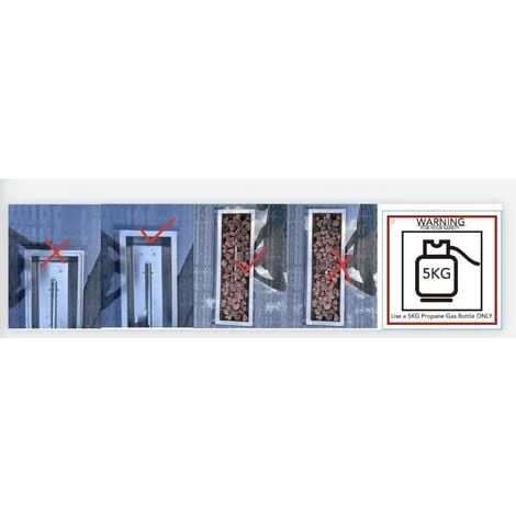 Fimous Dark Grey Mixed Rattan Fire Pit Table Dining Table Gas Heater Burner Garden Furniture Accessory Patio 4 Fimous Dark Grey Mixed Rattan Fire Pit Table Dining Table Gas Heater Burner Garden Furniture Accessory Patio - Image 2