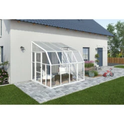 Palram - Canopia Sun Room 2.5 X 2.5 Lean To Conservatory / Veranda / Sunroom