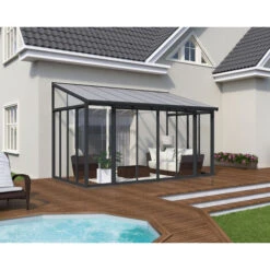 Palram - Canopia SanRemo 3 X 4 Lean To Conservatory / Veranda / Sunroom