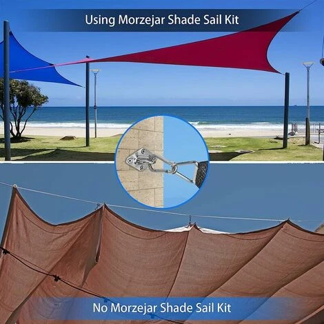 GTA Heavy Duty M8 Shade Sail Fixing Kit 304 Stainless Steel Triangle & Square Canopy Fixing Kit Accessory Kit 6 GTA Heavy Duty M8 Shade Sail Fixing Kit 304 Stainless Steel Triangle & Square Canopy Fixing Kit Accessory Kit - Image 4