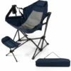 Hammock Camping Chair Folding Camping Swinging Chair W/ Retractable Footrest -Outdoor Furniture Store 85673043 1