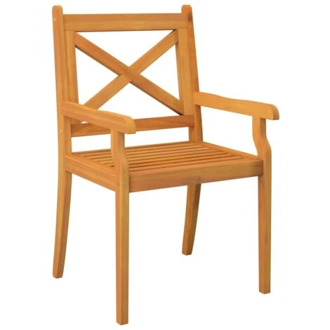 Outdoor Dining Chairs 2 Pcs Solid Wood Acacia VidaXL 6 Outdoor Dining Chairs 2 Pcs Solid Wood Acacia VidaXL - Image 4