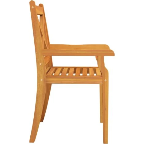 Outdoor Dining Chairs 2 Pcs Solid Wood Acacia VidaXL 7 Outdoor Dining Chairs 2 Pcs Solid Wood Acacia VidaXL - Image 5