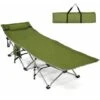 Portable Folding Camping Cot Steel Frame Single Person Military Sleeping Bed -Outdoor Furniture Store 85784411 1