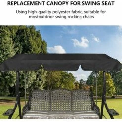 Replacement Canopy For Swing Seat,Waterproof Resistant Swing Canopy Outdoor Cover,UV Protection Patio Hammock Cover Swing Chair Top Cover Roof For Garden/Outdoor (16411415cm) 11 Replacement Canopy For Swing Seat,Waterproof Resistant Swing Canopy Outdoor Cover,UV Protection Patio Hammock Cover Swing Chair Top Cover Roof For Garden/Outdoor (16411415cm) -Outdoor Furniture Store 85876985 5