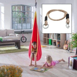 Pair Child Tree Swing, Ropes Swing Adjustable Straps Wooden Tree Swing Kids Adult Hanging Seat -Outdoor Furniture Store 86546604 5