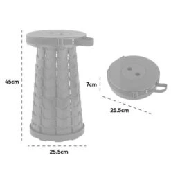 KCT Red Telescopic Stool Travel Chair Collapsible Camping Fishing Seat -Outdoor Furniture Store 87456990 4