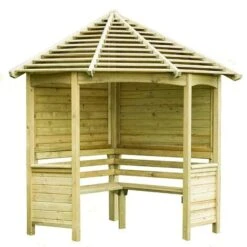 8' X 5' (2.33x1.41m) Forest Tatton Corner Arbour Seat