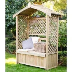 6'x2' (1.8x0.6m) Forest Cotswold Arbour -Outdoor Furniture Store 8768473 3
