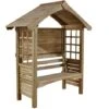 6' X 2' Forest Pressure Treated Camellia Arbour (1.70x0.73m) -Outdoor Furniture Store 8768474 1