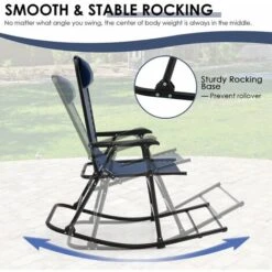 Folding Rocking Chair Outdoor Seat Rocker Relaxing Armchair Lounge Garden Patio 10 Folding Rocking Chair Outdoor Seat Rocker Relaxing Armchair Lounge Garden Patio -Outdoor Furniture Store 88068358 4