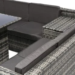 7 Seater Rattan Garden Dining Set Garden Furniture Set Garden Lounge Outdoor Corner Sofa With Storage Box & 2 Stools 10 7 Seater Rattan Garden Dining Set Garden Furniture Set Garden Lounge Outdoor Corner Sofa With Storage Box & 2 Stools -Outdoor Furniture Store 88701315 4