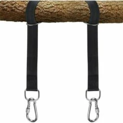 Gear Tree Swing Hanging Strap Kit - Quick And Easy Installation - Extra Long 1.5m Straps Holds 2000lbs - Safer Locking Carabiner, Perfect For Tree Swing