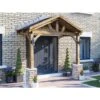 Wooden Porch Canopy Kit 3m X 1.5m Pressure Treated Door Shelter - Thunderdam Half Height 2 Post -Outdoor Furniture Store 88962560 1