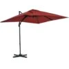 Outsunny Square Cantilever Roma Parasol 360° Rotation W/ Hand Crank Wine Red 2 Outsunny Square Cantilever Roma Parasol 360° Rotation W/ Hand Crank Wine Red -Outdoor Furniture Store 89225698 1