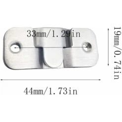 HIASDFLS 12 Pièces Crochet Pour Cadre Photo, Support Montage Dissimulé, Support De Connecteur De Meuble, Pour Les Miroirs Et Les Cadres Photo (Argent) -Outdoor Furniture Store 89419290 4