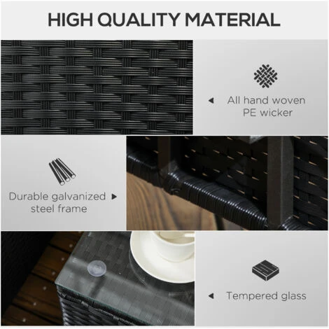 Outsunny Patio Chaise Lounge Chair Set W/ Adjustable Backrest, Side Table Cream 7 Outsunny Patio Chaise Lounge Chair Set W/ Adjustable Backrest, Side Table Cream - Image 5