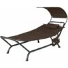 Outdoor Hammock With Canopy Patio Hanging Chaise Lounge Chair Swing Hammock Bed -Outdoor Furniture Store 90032594 1