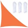 3x4x5m Right Angle Shade Sail With 3 Ropes, For Garden, Patio, Party, Yard, Camping