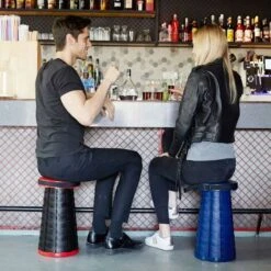 Portable Adjustable Folding Stool Convenient And Easy To Use Pink Red -Outdoor Furniture Store 90736700 3