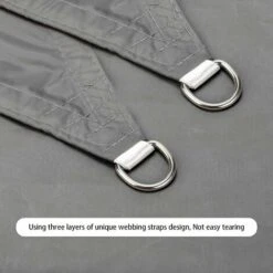 2m X 2m Sun Sail Shade Waterproof Outdoor Garden Patio Party Sun Protection 98% UV Blocking (grey) 9 2m X 2m Sun Sail Shade Waterproof Outdoor Garden Patio Party Sun Protection 98% UV Blocking (grey) -Outdoor Furniture Store 90737557 3