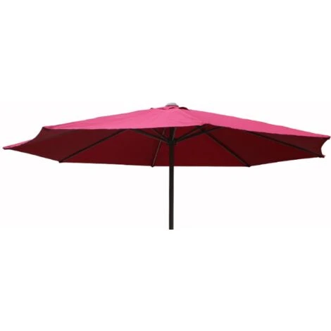 Replacement Parasol Canopy 2m Hexagonal 6 Arms Protection For Garden Umbrella Red 4 Replacement Parasol Canopy 2m Hexagonal 6 Arms Protection For Garden Umbrella Red - Image 2