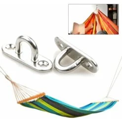 4pcs Eye Plate, M5/304 Stainless Steel Eye Plate For Deck/Wall/Boat (with 2 Holes) 9 4pcs Eye Plate, M5/304 Stainless Steel Eye Plate For Deck/Wall/Boat (with 2 Holes) -Outdoor Furniture Store 90738651 3