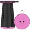 Portable Adjustable Folding Stool Convenient And Easy To Use Pink Red -Outdoor Furniture Store 90743692 1
