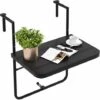 Folding Balcony Hanging Table Patio Railing Table Hanging Coffee Side Table -Outdoor Furniture Store 90781906 1
