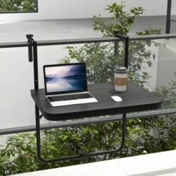 Folding Balcony Hanging Table Patio Railing Table Hanging Coffee Side Table 10 Folding Balcony Hanging Table Patio Railing Table Hanging Coffee Side Table -Outdoor Furniture Store 90781906 4
