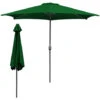 VINGO Parasol 3.5m Not Tilting Shade Canopy Mechanism Sun Aluminium Umbrella Crank,Green -Outdoor Furniture Store 90904453 1