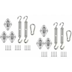 Shade Sail Fixing Kit, Stainless Steel Shade Sail Fixing Kit For Square Triangle And Rectangle Shade Sail Fixing Accessories -Outdoor Furniture Store 91162259 3