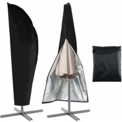 Parasol Cover, 3-3.5m Outdoor Parasol Cover, Cantilever Parasol Cover, Cantilever Parasol Made Of 420D Polyester Waterproof, UV Resistant, Windproof