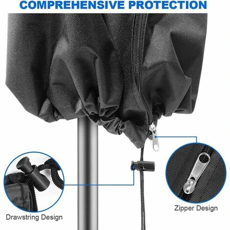 Parasol Cover, 3-3.5m Outdoor Parasol Cover, Cantilever Parasol Cover, Cantilever Parasol Made Of 420D Polyester Waterproof, UV Resistant, Windproof 5 Parasol Cover, 3-3.5m Outdoor Parasol Cover, Cantilever Parasol Cover, Cantilever Parasol Made Of 420D Polyester Waterproof, UV Resistant, Windproof - Image 3