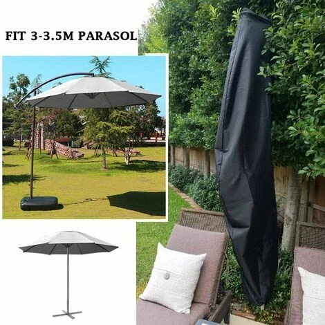 Parasol Cover, 3-3.5m Outdoor Parasol Cover, Cantilever Parasol Cover, Cantilever Parasol Made Of 420D Polyester Waterproof, UV Resistant, Windproof 7 Parasol Cover, 3-3.5m Outdoor Parasol Cover, Cantilever Parasol Cover, Cantilever Parasol Made Of 420D Polyester Waterproof, UV Resistant, Windproof - Image 5