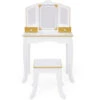 Versailles Karolina Medium Play Vanity - L60 X W30 X H98 Cm - Marble/Gold